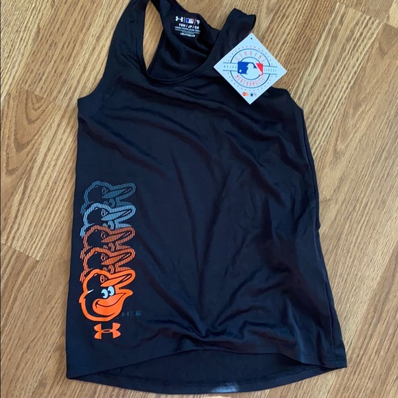 Under Armour Other - BNWT Under Armour Orioles black heat gear boys Sm